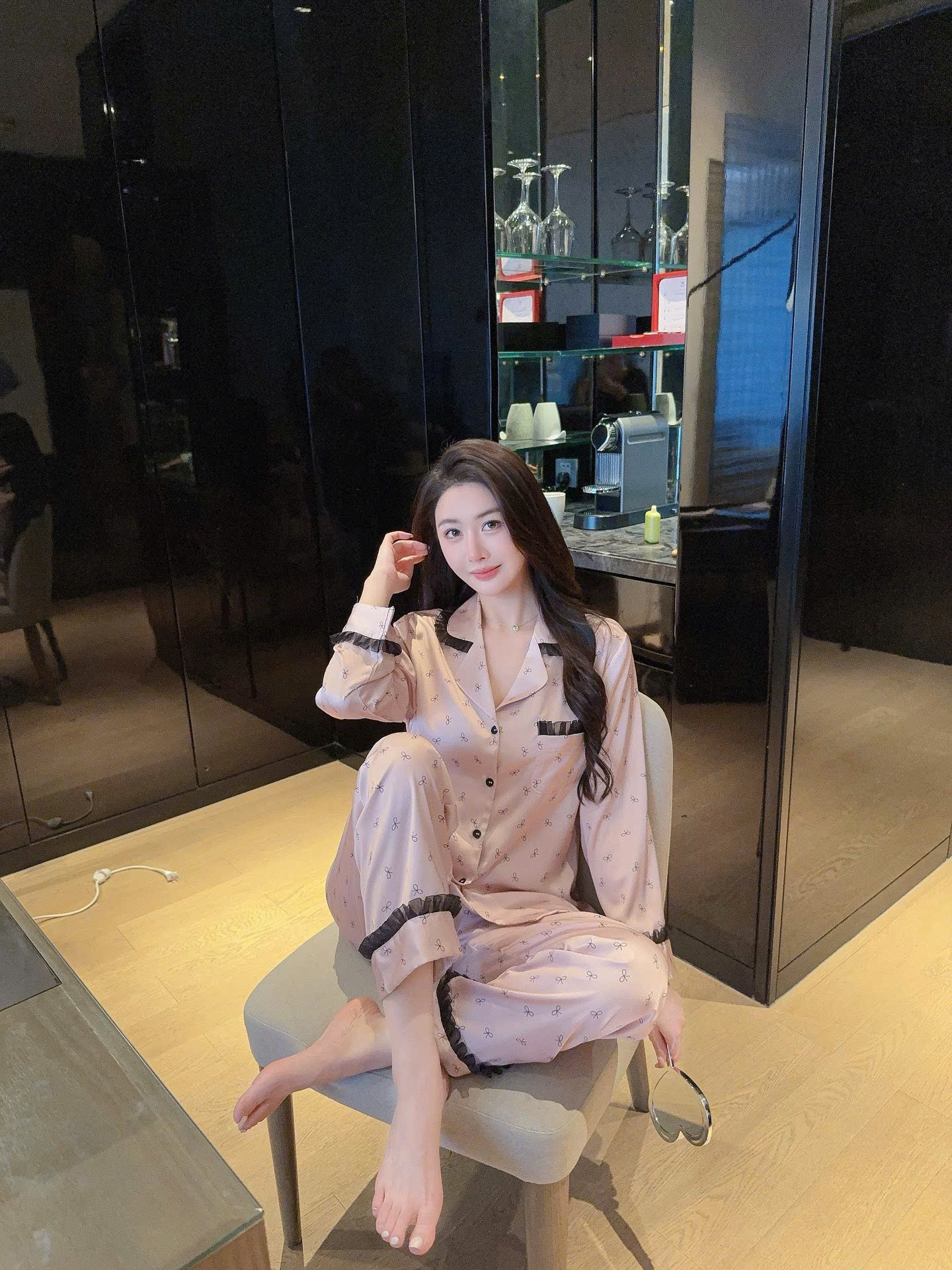 Bộ Pijama Nơ Ngọt Ngào