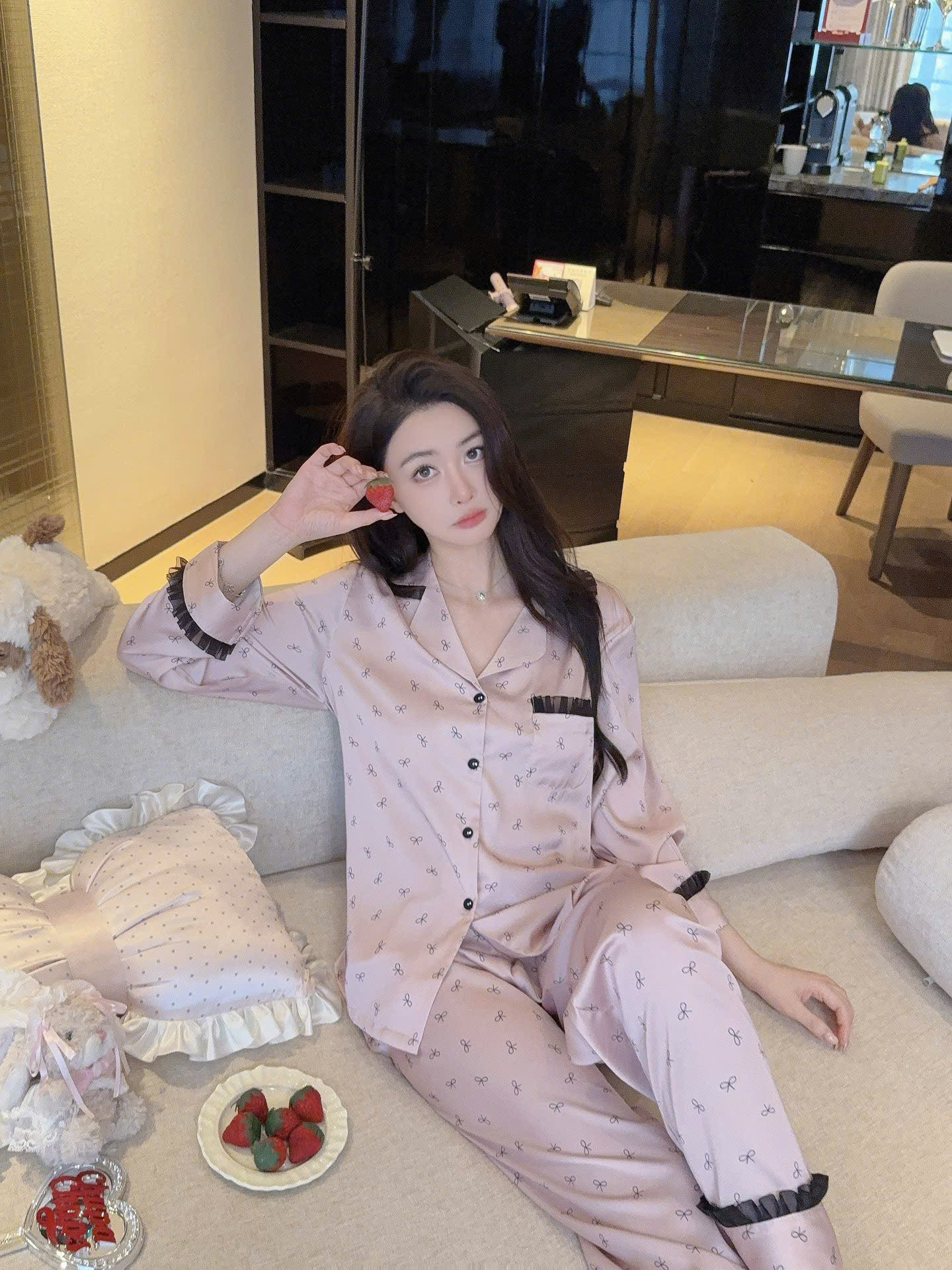 Bộ Pijama Nơ Ngọt Ngào