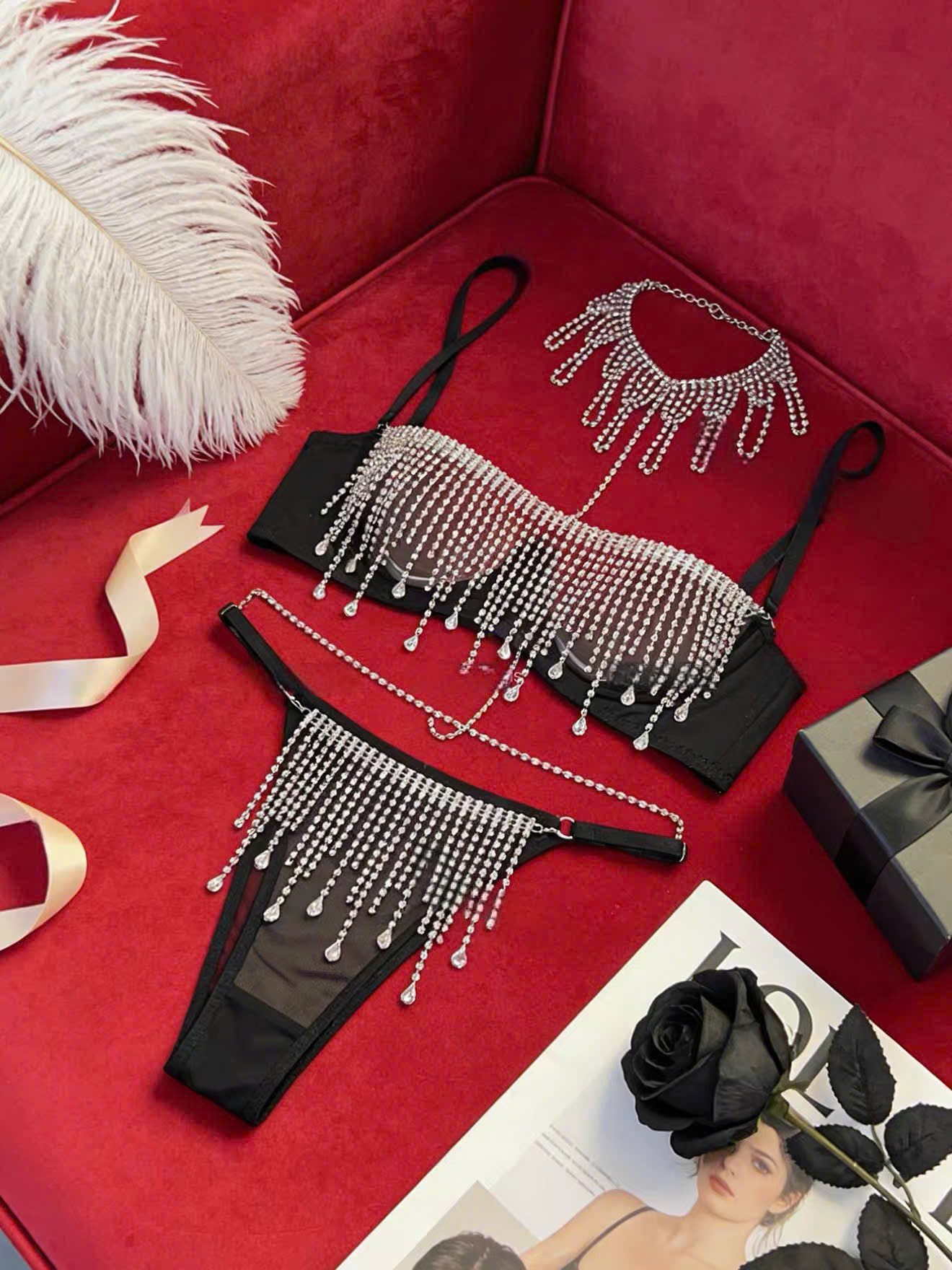 Bộ Bra Bling Bling Sexy