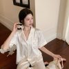 Đồ Ngủ Pijama Lụa Họa Tiết