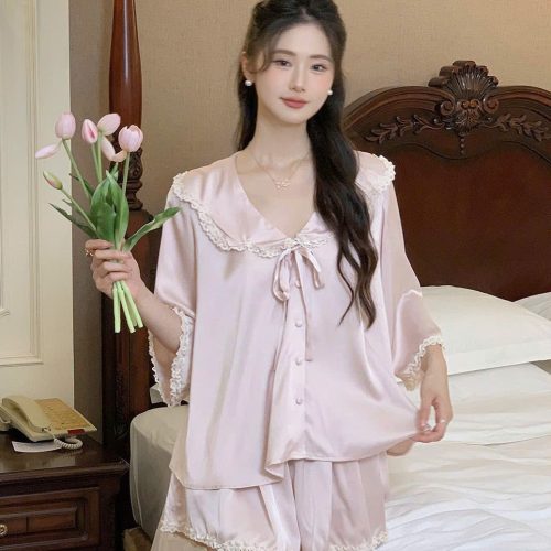 Đồ Ngủ Pijama Lụa Nữ Tính