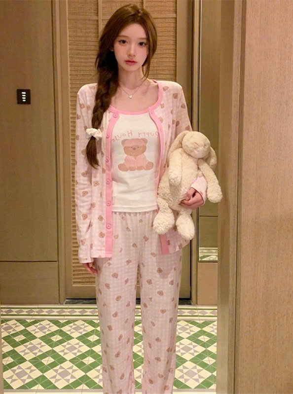 Set Đồ Ngủ Gấu Đáng Yêu