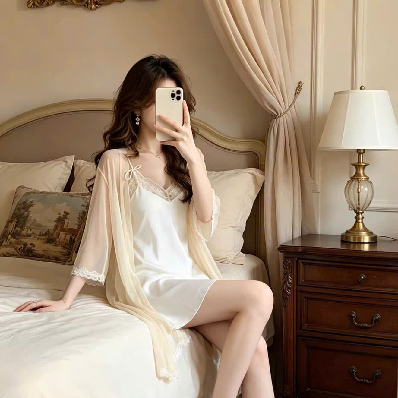 Set Váy Ngủ Thanh Lịch