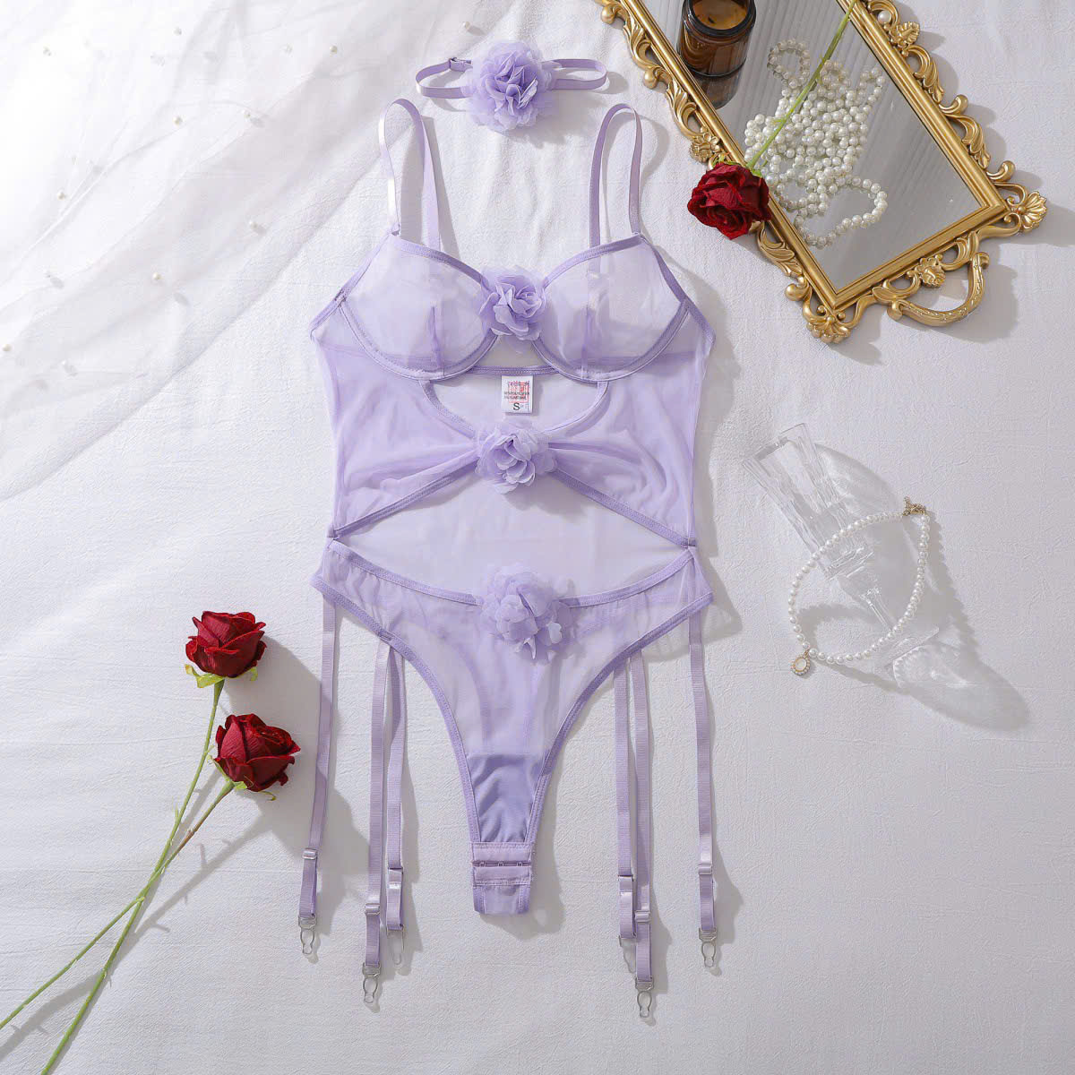 Bộ Bodysuit Hoa Ngọt Ngào