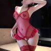 Bộ Bodysuit Ren Chấm Bi Sexy
