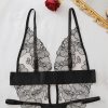 Bộ Bodysuit Ren Ôm Body