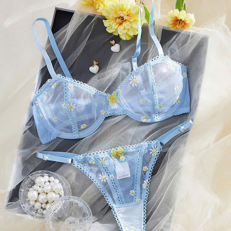 Bộ Bra Hoa Daisy Nữ Tính