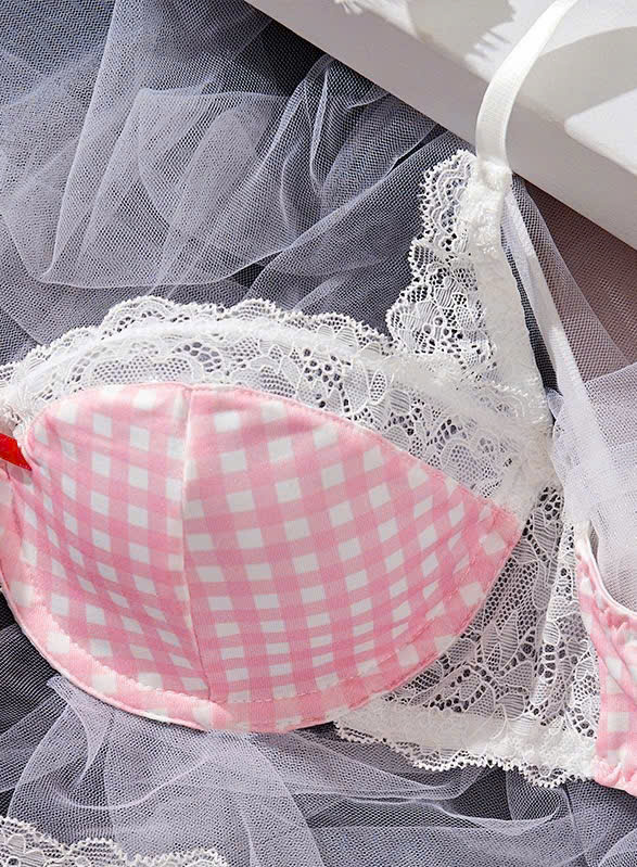 Bộ Bra Nữ Caro Xinh Xắn