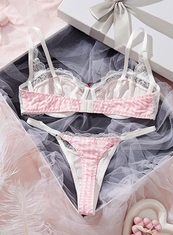 Bộ Bra Nữ Caro Xinh Xắn