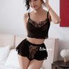 Bộ Đồ Ngủ Phối Ren Quyến Rũ