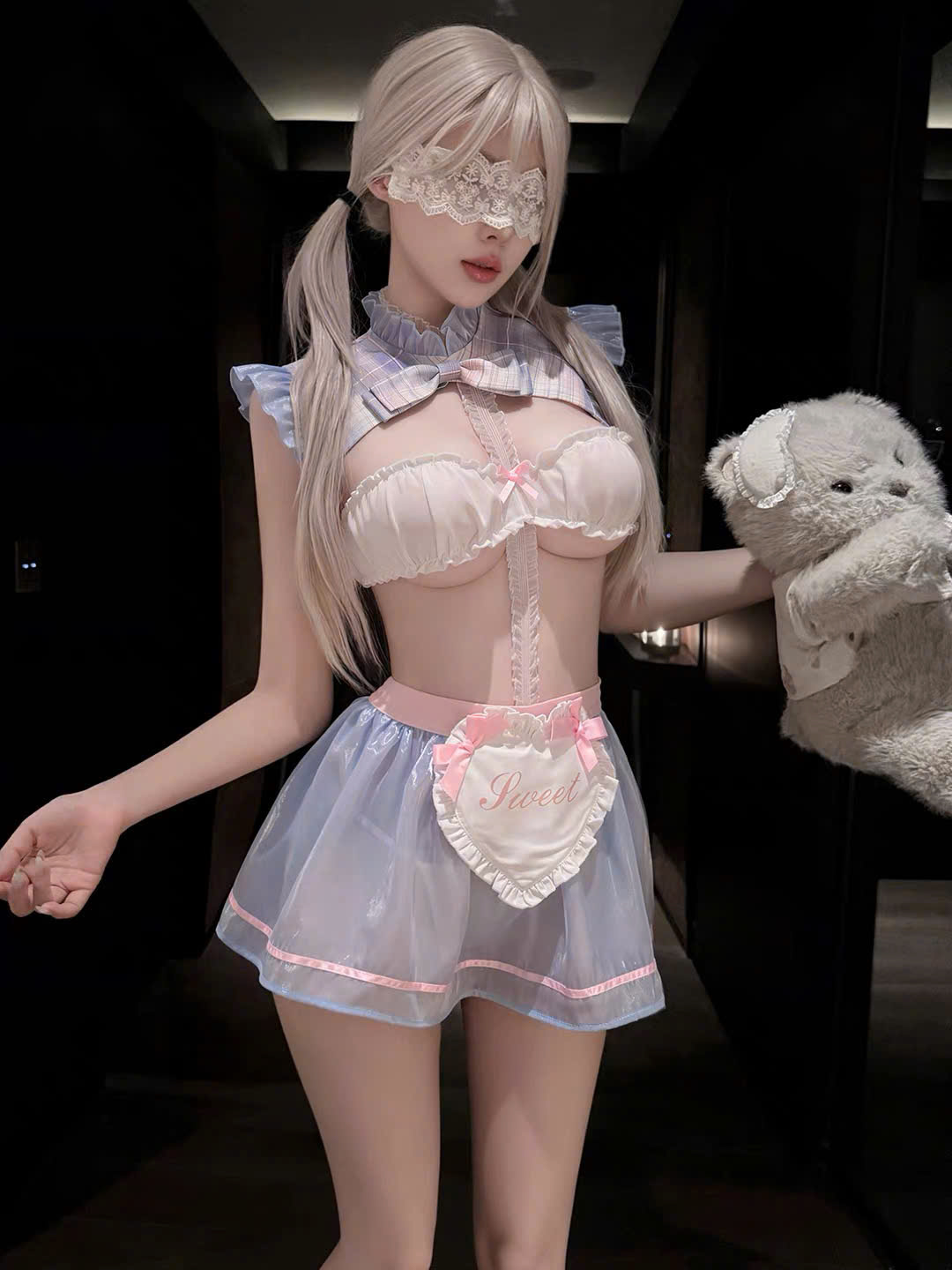 Đồ Ngủ Cosplay Hầu Gái Mèo Xinh