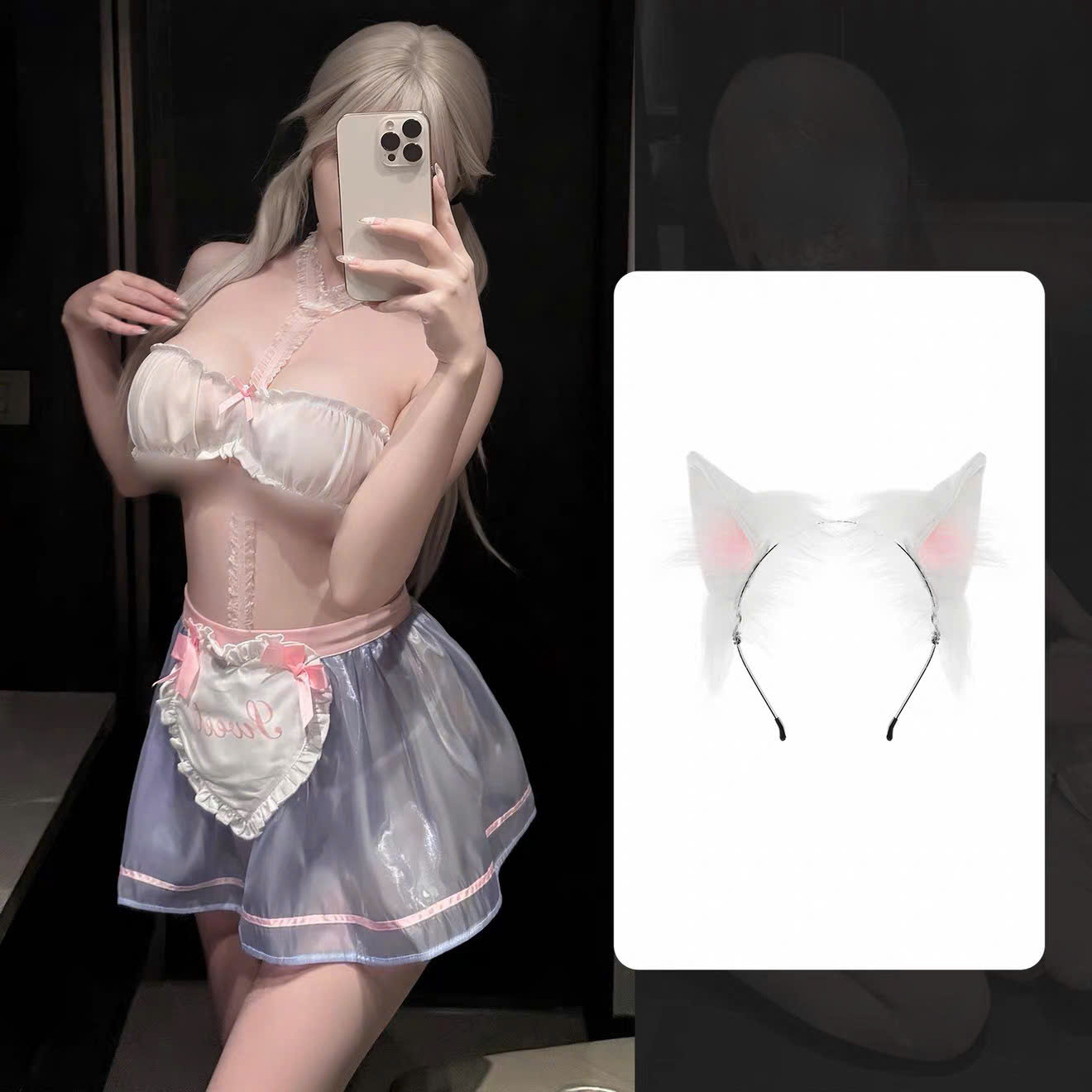 Đồ Ngủ Cosplay Hầu Gái Mèo Xinh