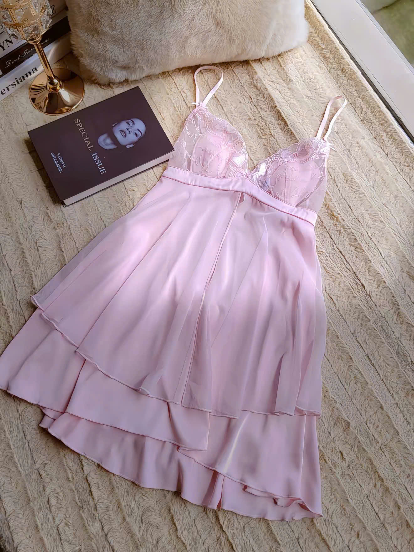 Váy Ngủ Hai Dây Ngọt Ngào