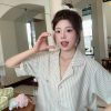 Bộ Pyjama Nữ Sọc Đáng Yêu