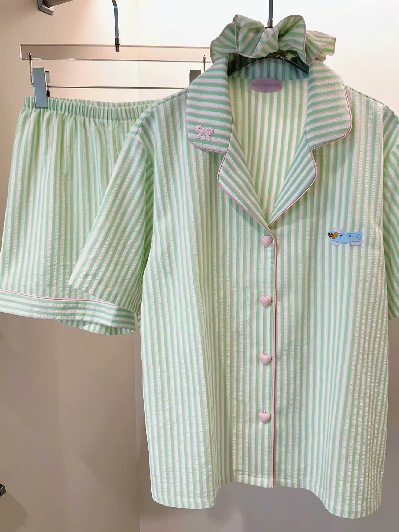 Bộ Pyjama Nữ Sọc Đáng Yêu