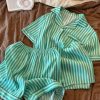Bộ Pyjama Nữ Sọc Dễ Thương
