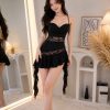 Váy Ngủ Lụa Phối Ren Cá Tính