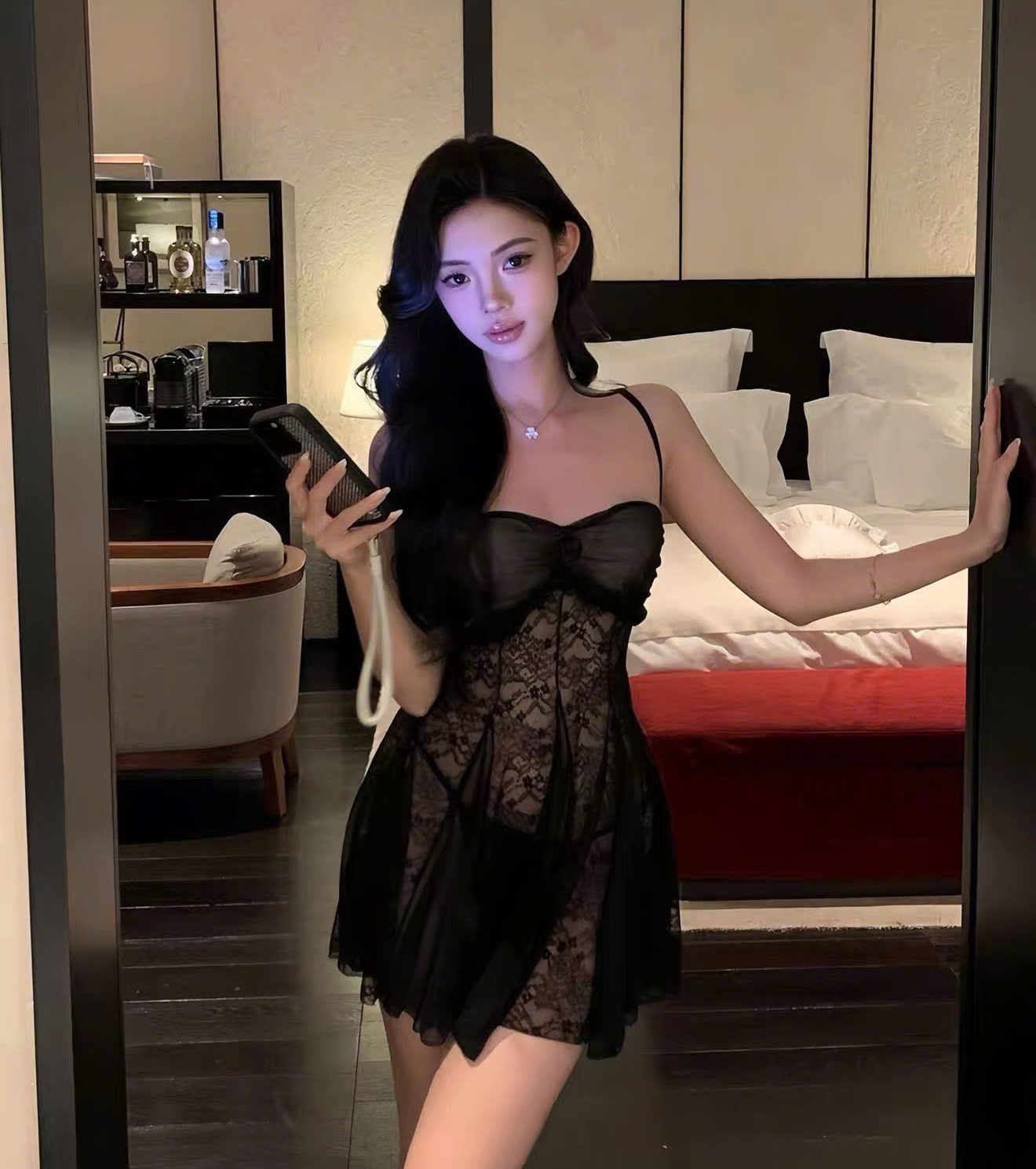 Váy Ngủ Ren Hoa Gợi Cảm