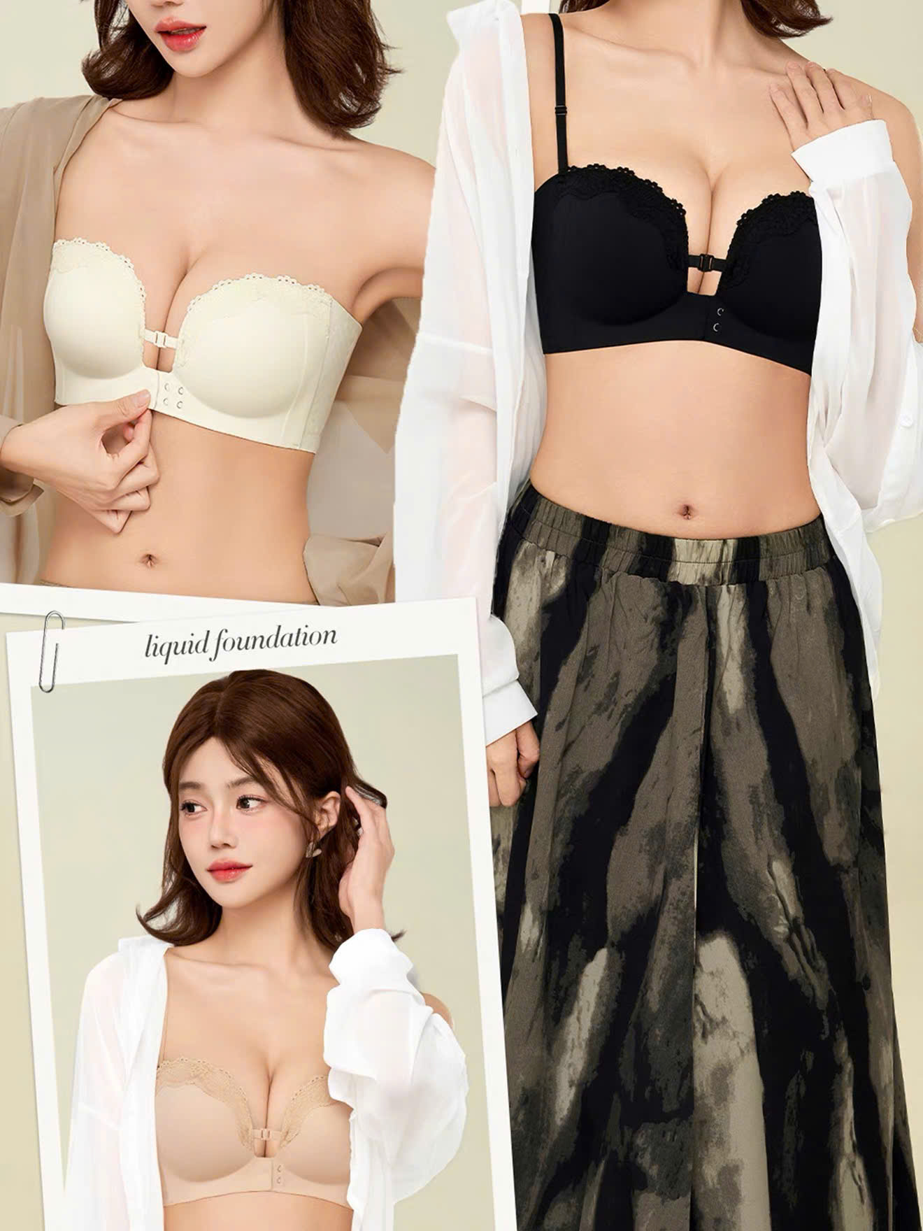 Áo Bra Nâng Trơn Đơn Giản