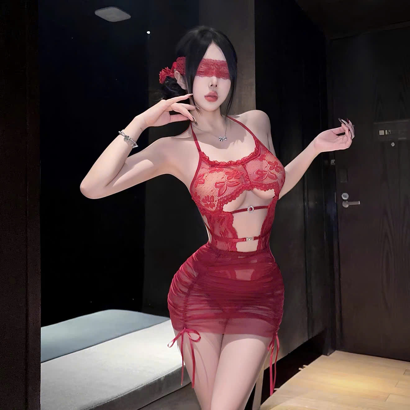 Bộ Bodysuit Ren Nữ Quyến Rũ