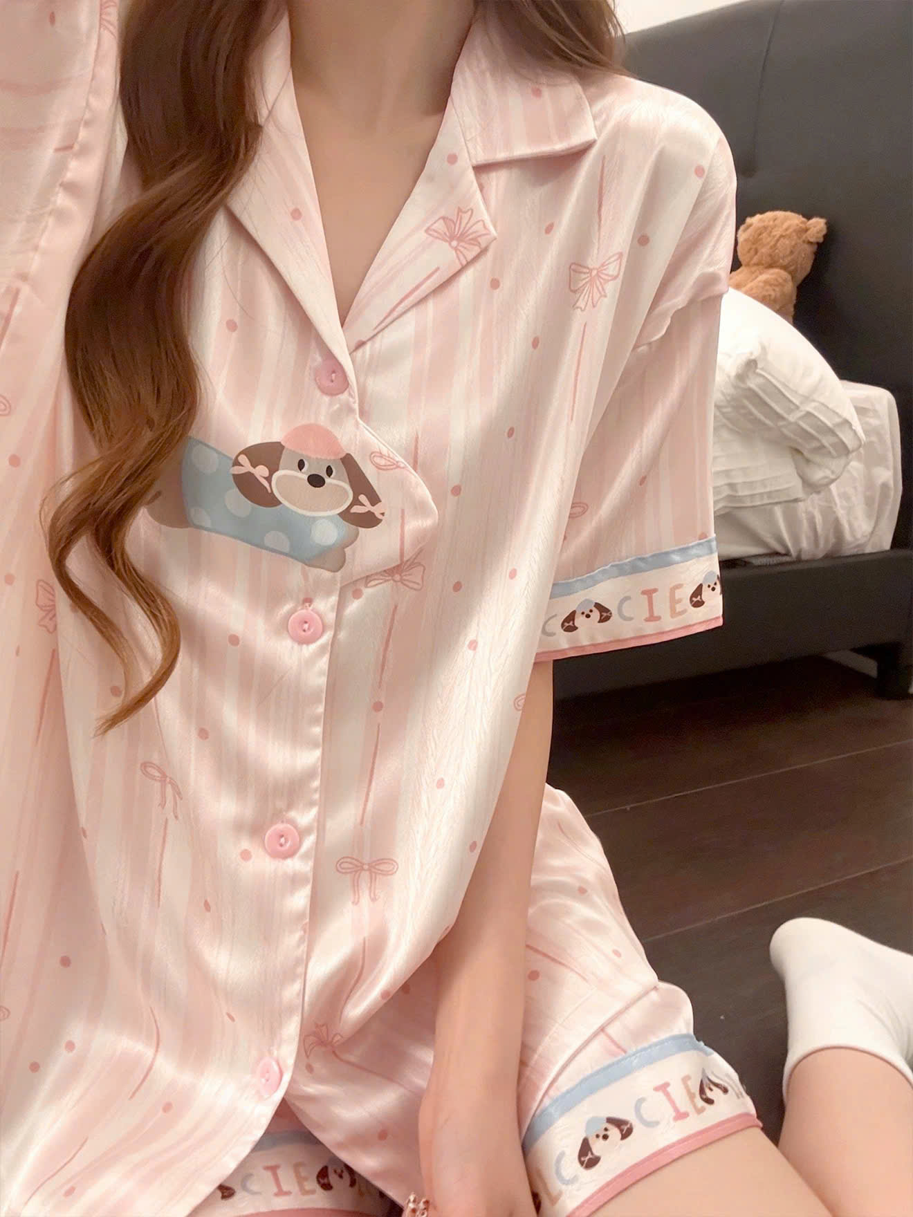 Bộ Pyjama Cún Đáng Yêu