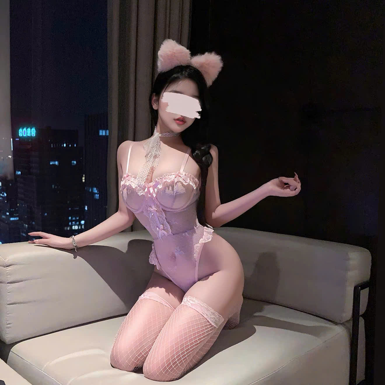 Đồ Ngủ Cosplay Mèo Con Sexy