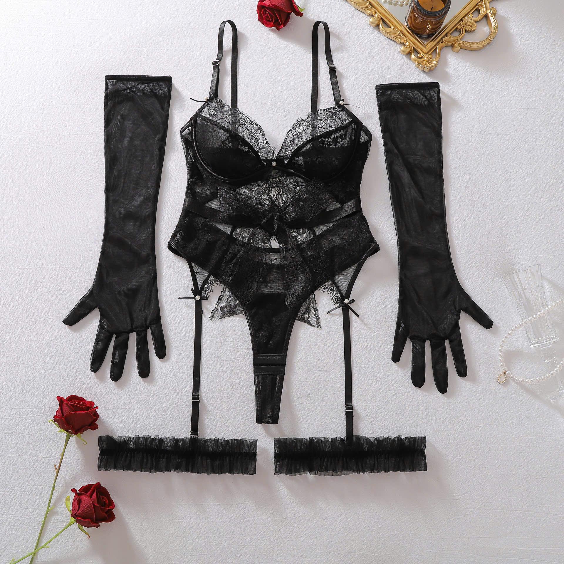 Set Bodysuit Ren Cá Tính