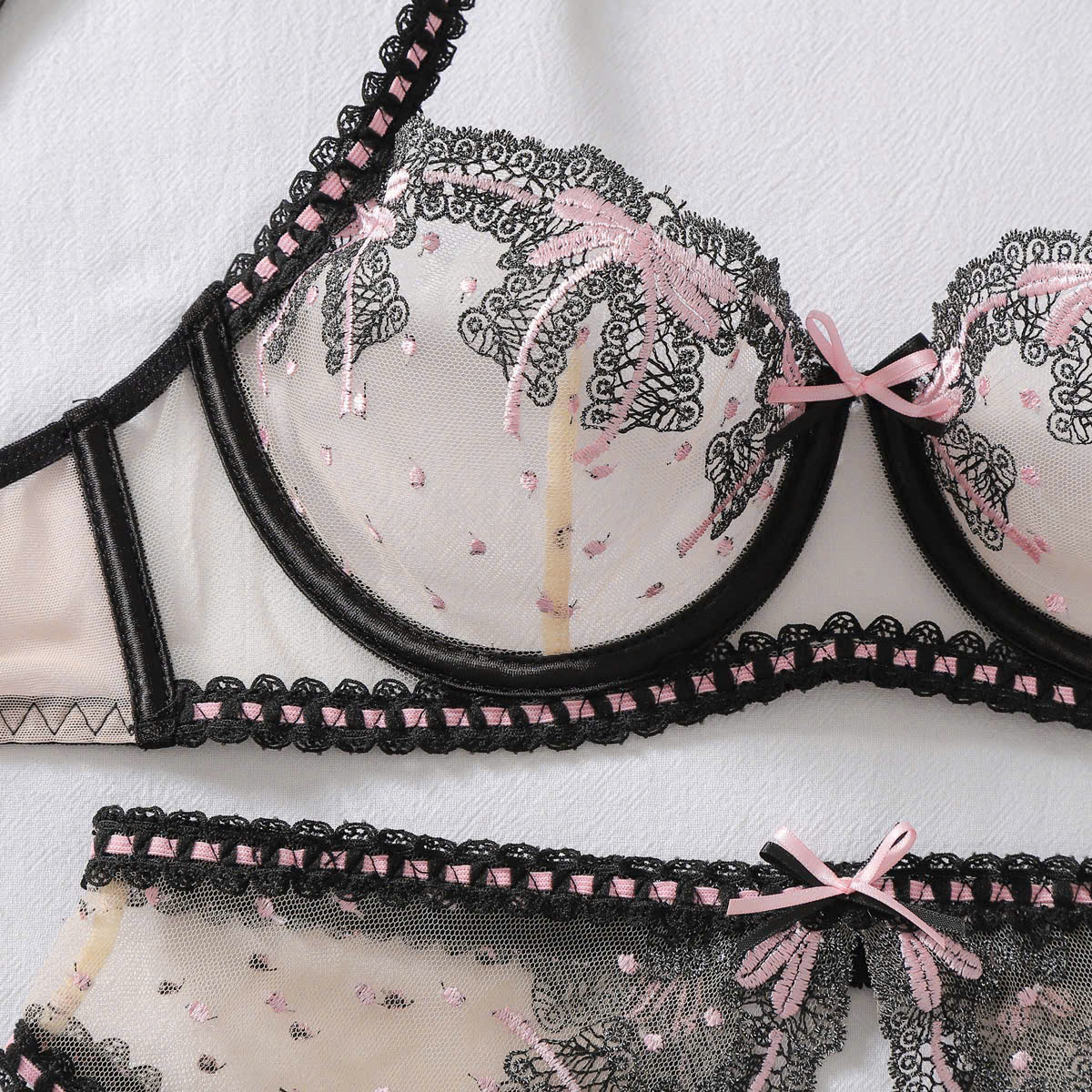 Set Bra Ren Nơ Sexy