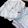 Bộ Pijama Lụa Chấm Bi