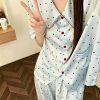 Bộ Pijama Lụa Chấm Bi