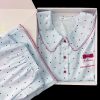 Bộ Pijama Lụa Chấm Bi