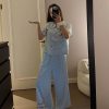 Bộ Pijama Lụa Chấm Bi