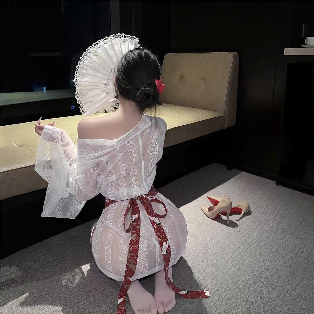 Đồ Ngủ Cosplay Kimono Quyến Rũ