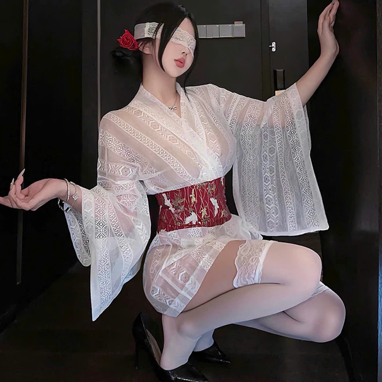 Đồ Ngủ Cosplay Kimono Quyến Rũ