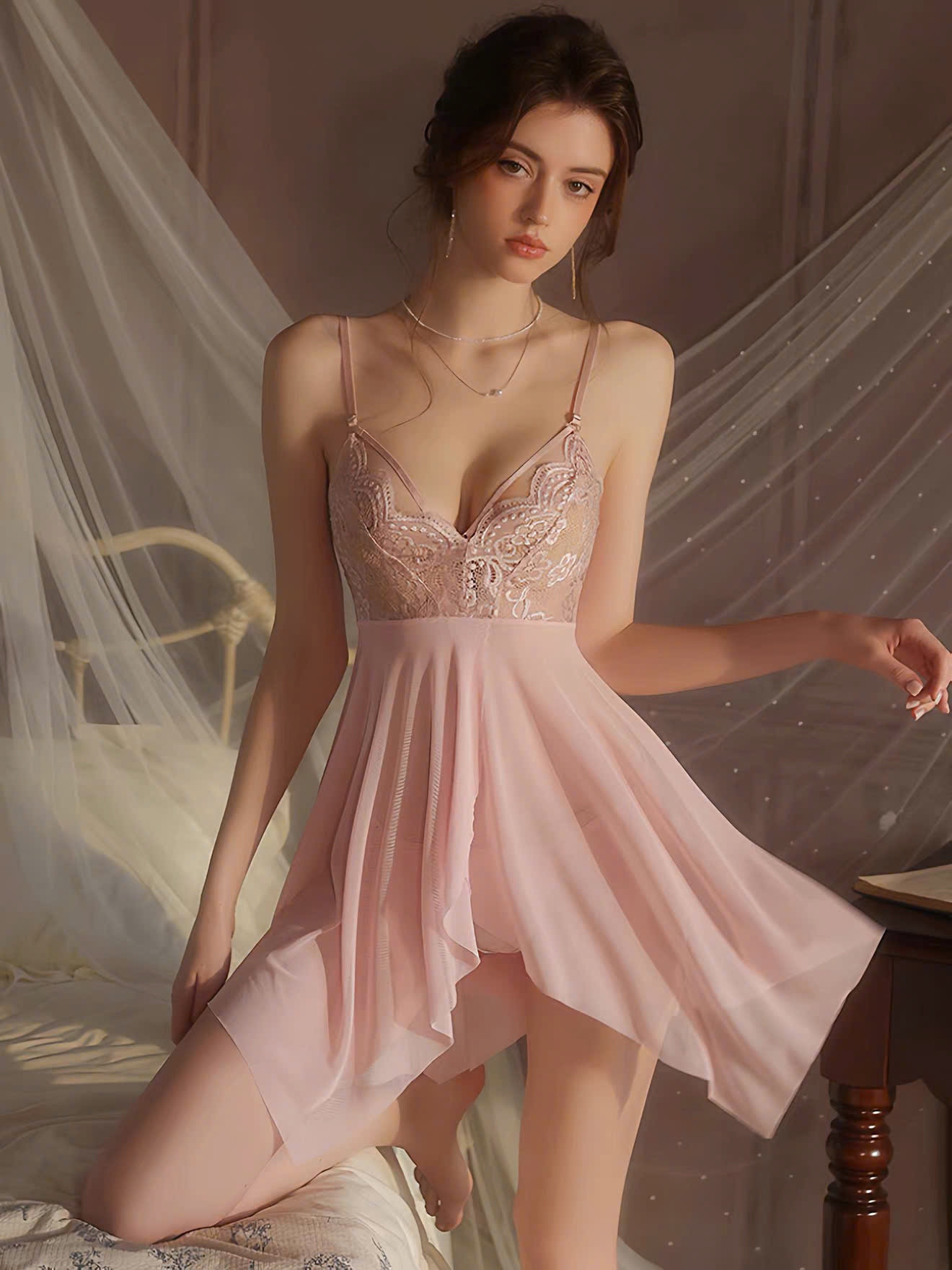 Set Váy Ngủ Nữ Quý Phái