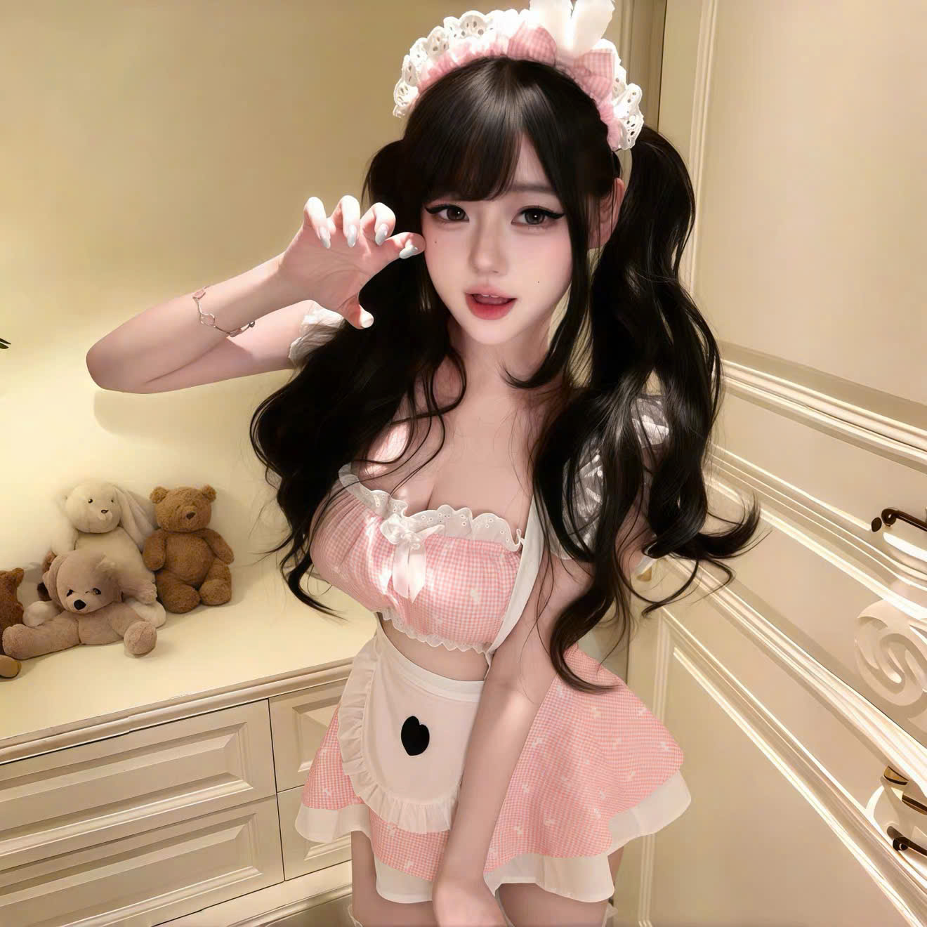 Váy Ngủ Cosplay Hầu Gái Đáng Yêu