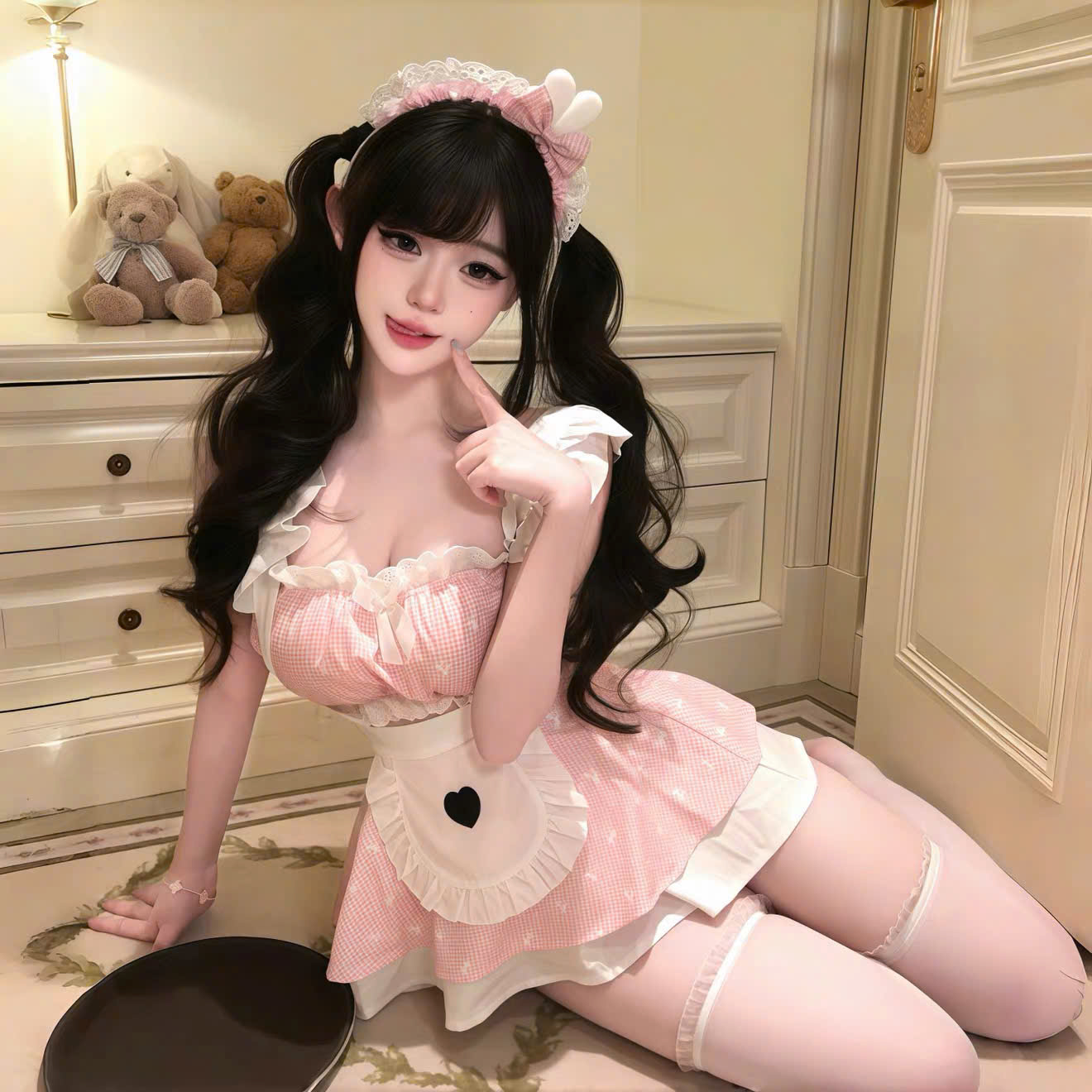 Váy Ngủ Cosplay Hầu Gái Đáng Yêu
