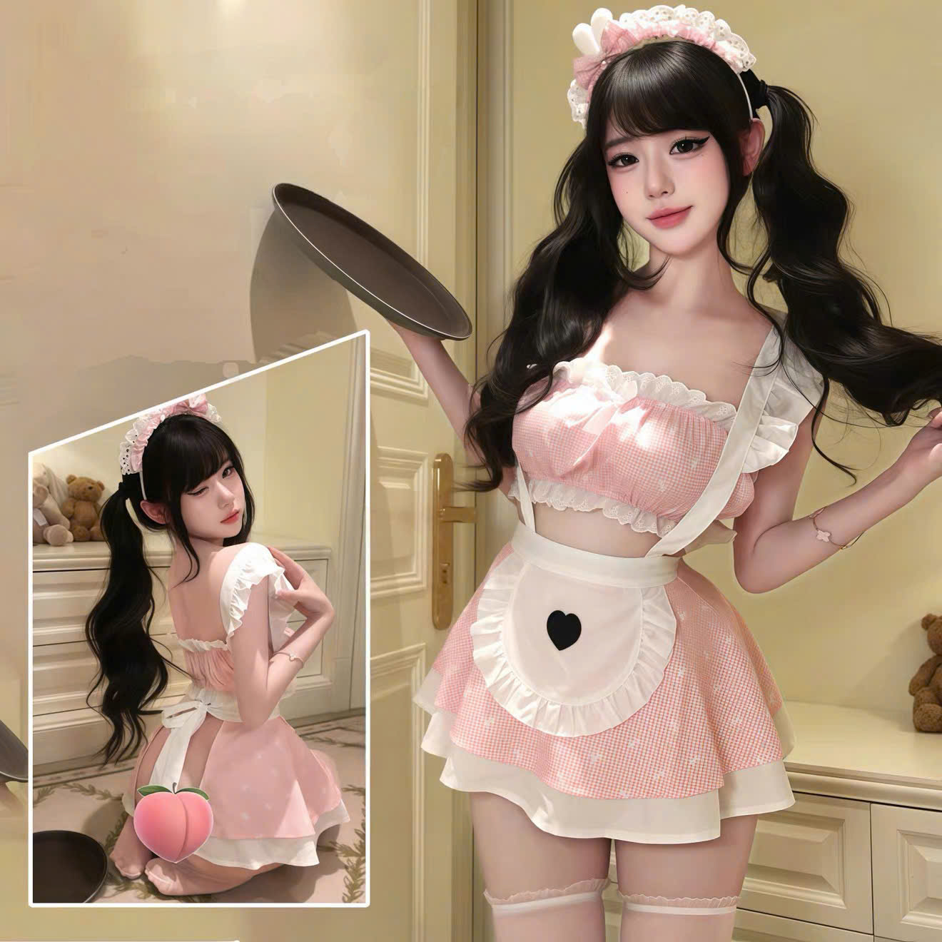 Váy Ngủ Cosplay Hầu Gái Đáng Yêu