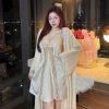 Váy Ngủ Cột Dây Lụa Phối Ren