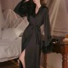 Áo Choàng Ngủ Lụa Dáng Maxi