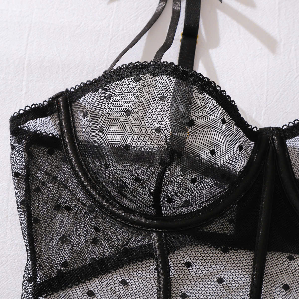 Bộ Bodysuit Chấm Bi Sexy