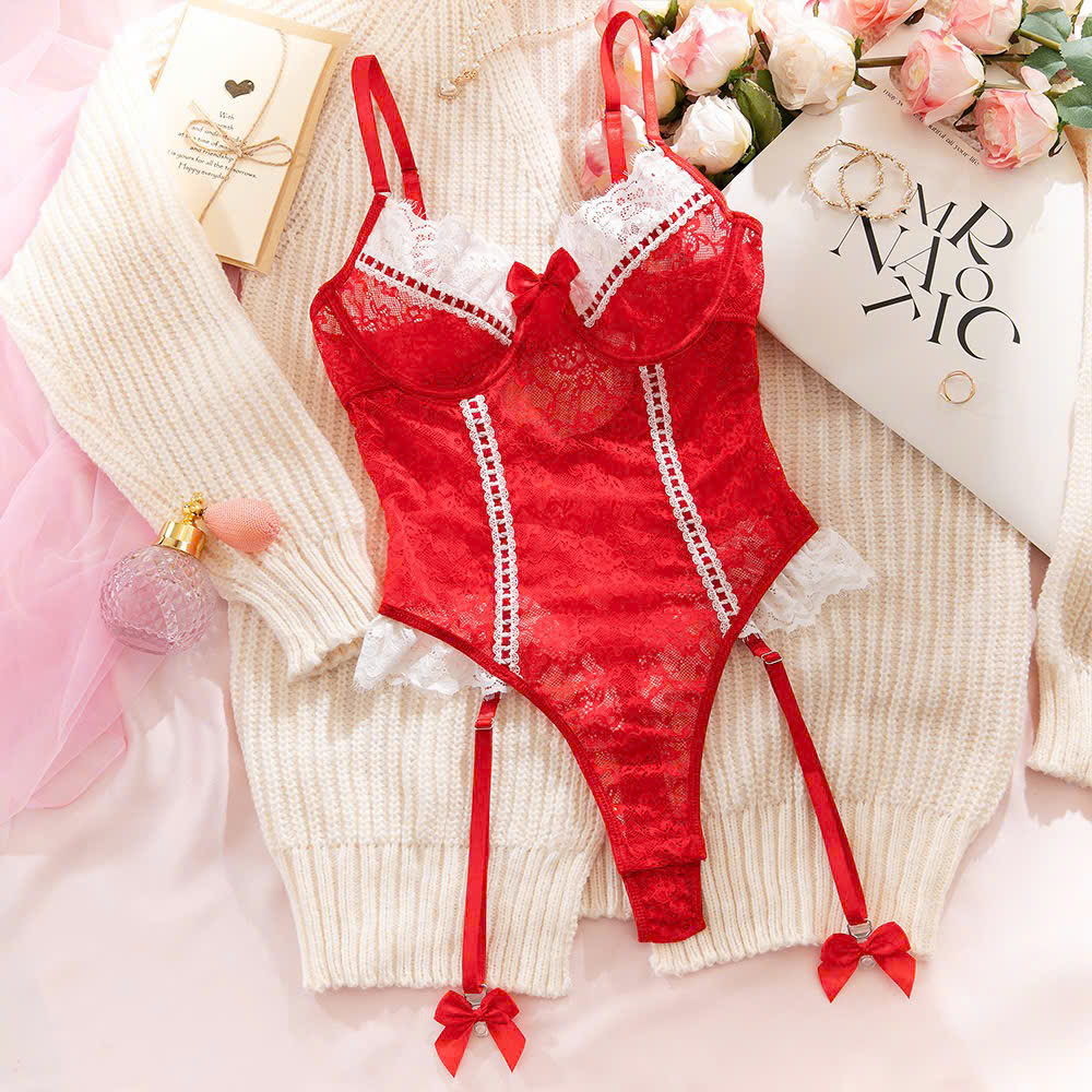 Bộ Bodysuit Ren Xinh Xắn
