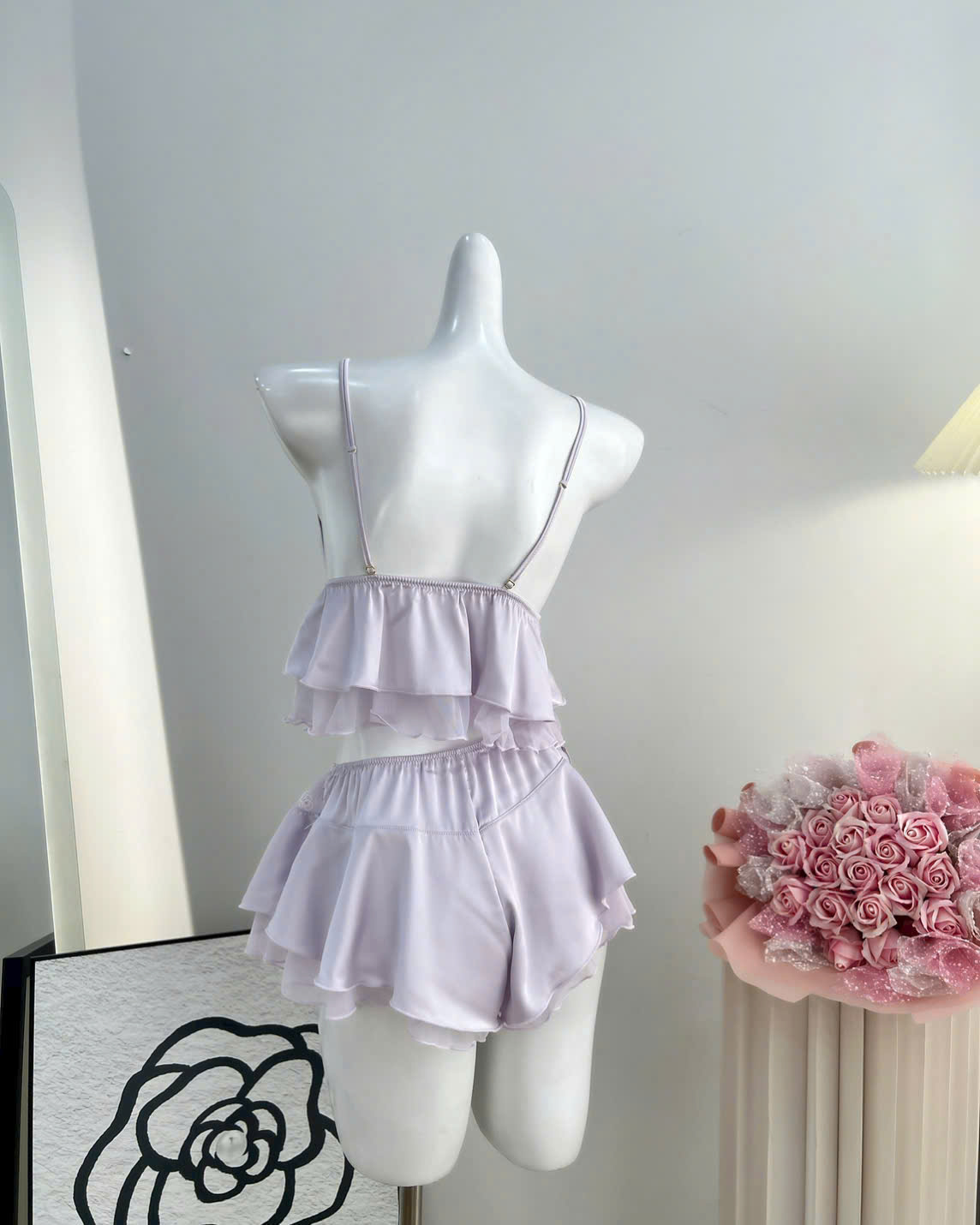 Bộ Đồ Ngủ Trơn Nữ Tính