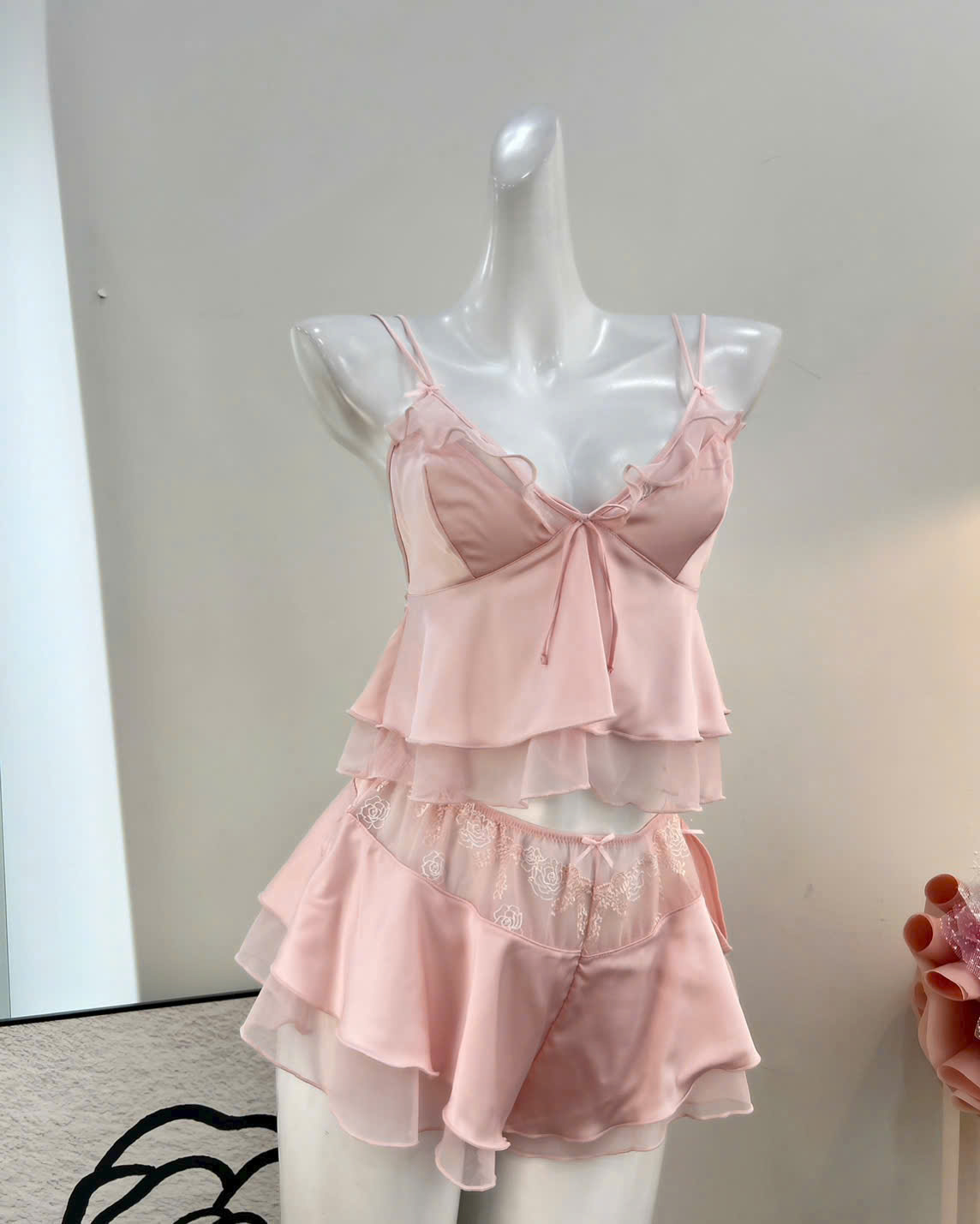 Bộ Đồ Ngủ Trơn Nữ Tính