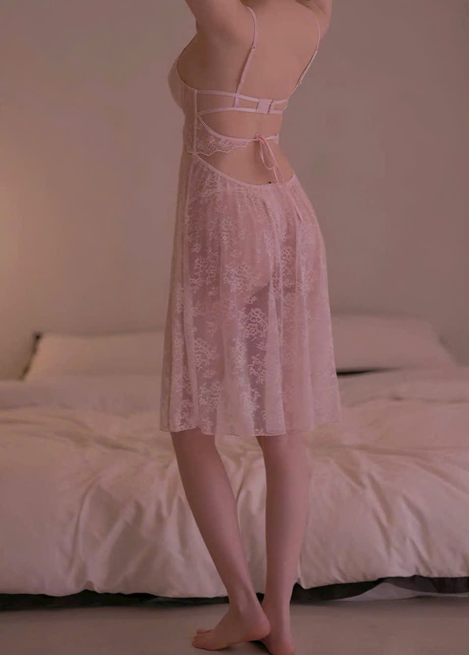 Đầm Ngủ Ren Hoa Quyến Rũ