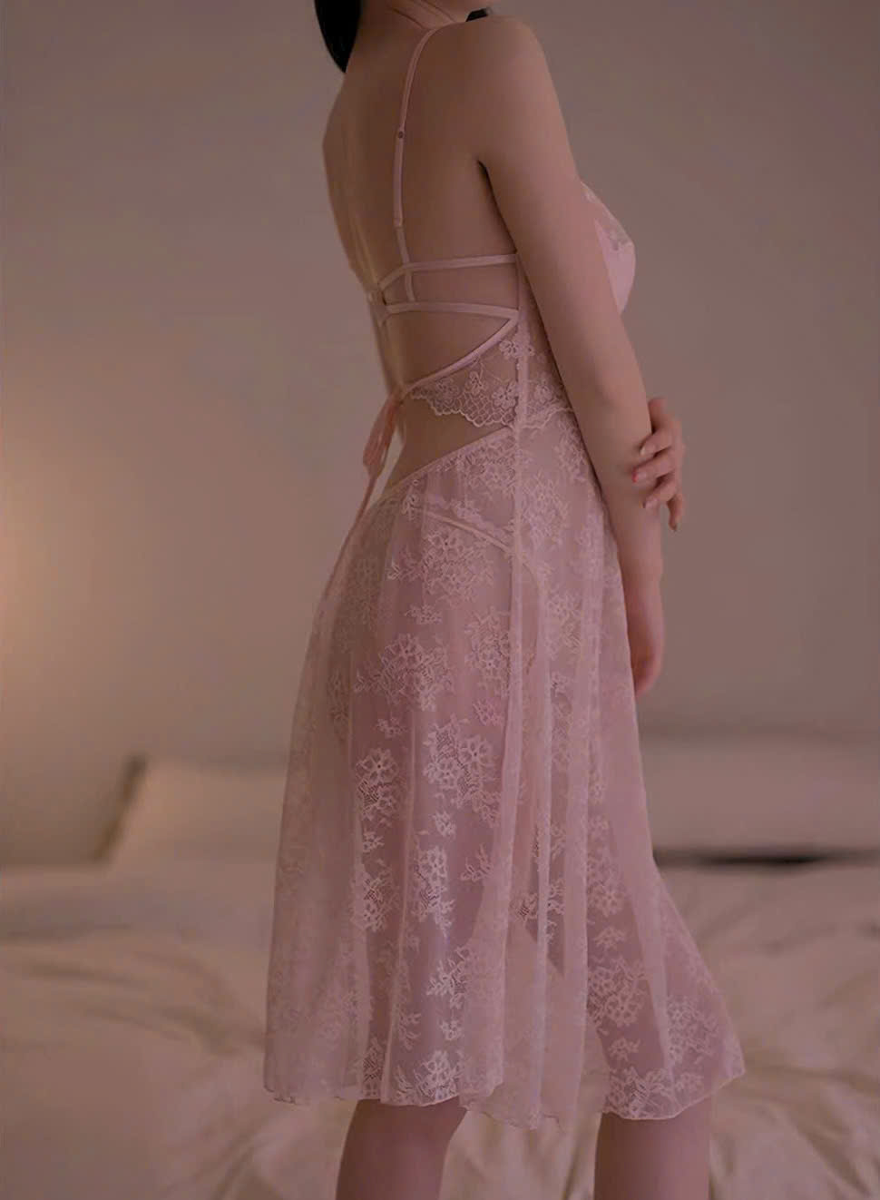 Đầm Ngủ Ren Hoa Quyến Rũ