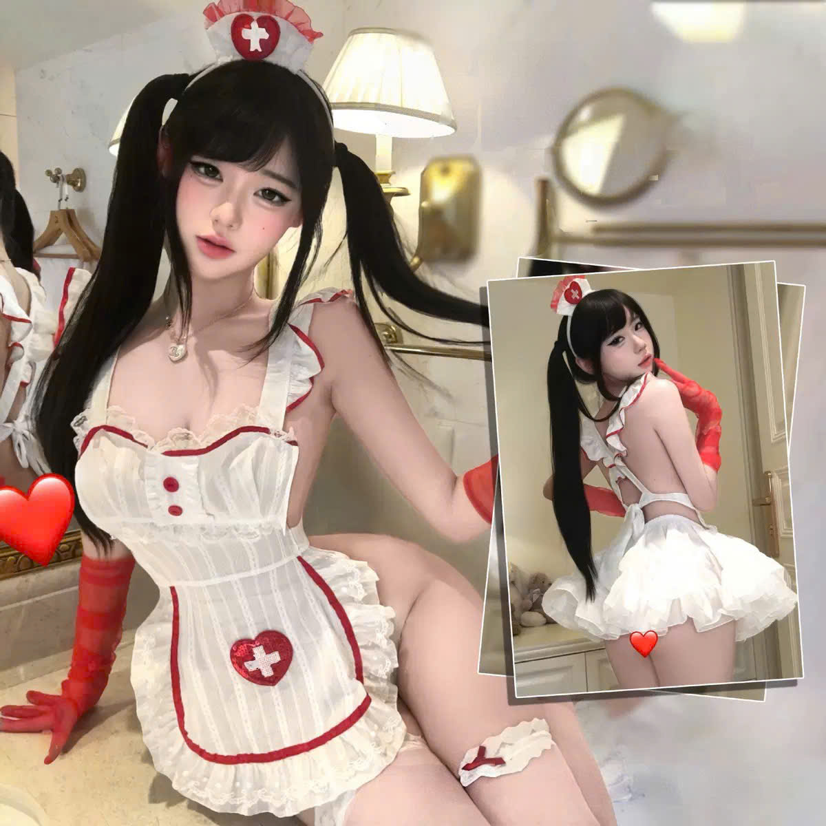 Đồ Ngủ Cosplay Y Tá Sexy