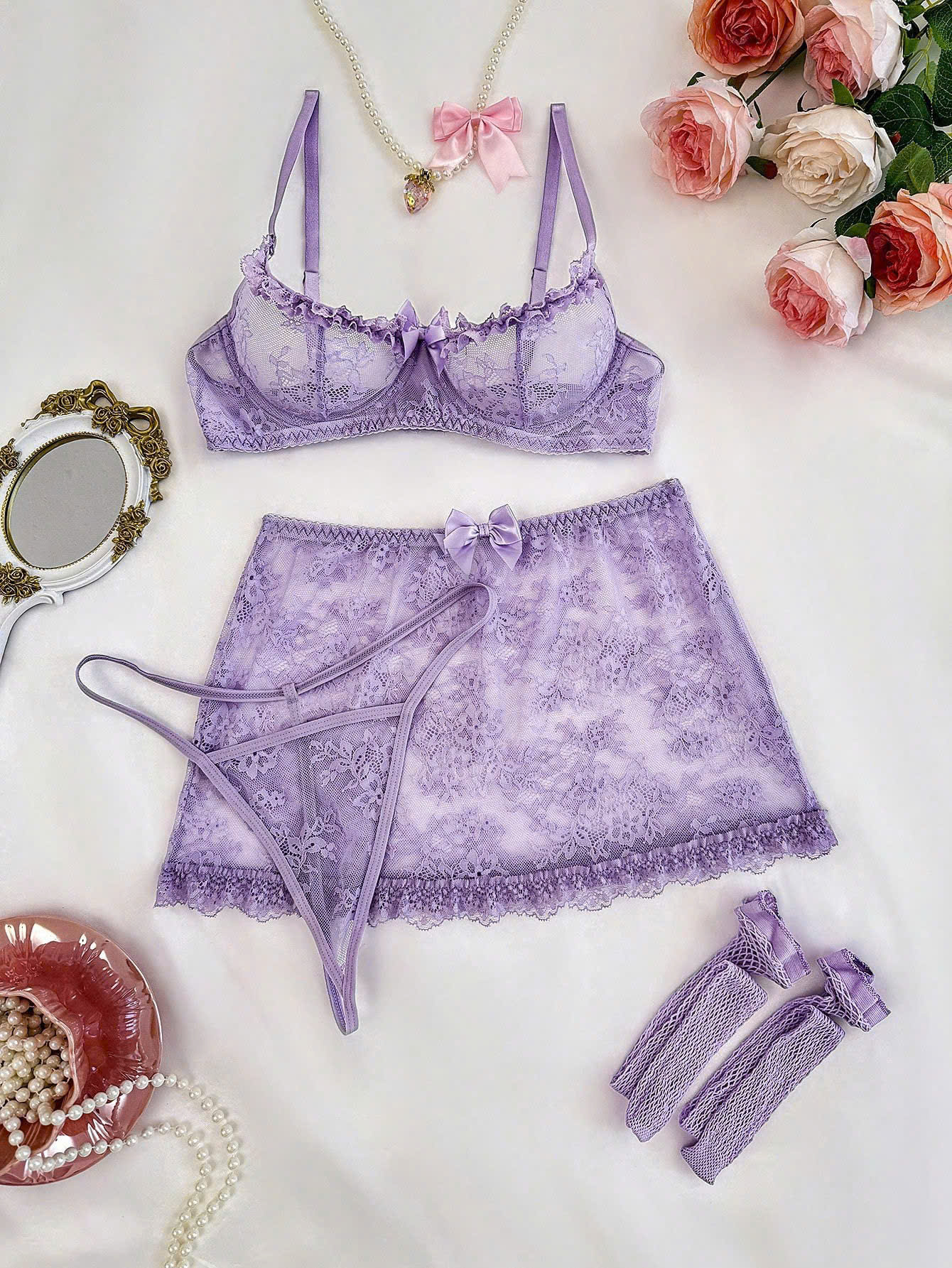 Set Bra Ren Gợi Cảm